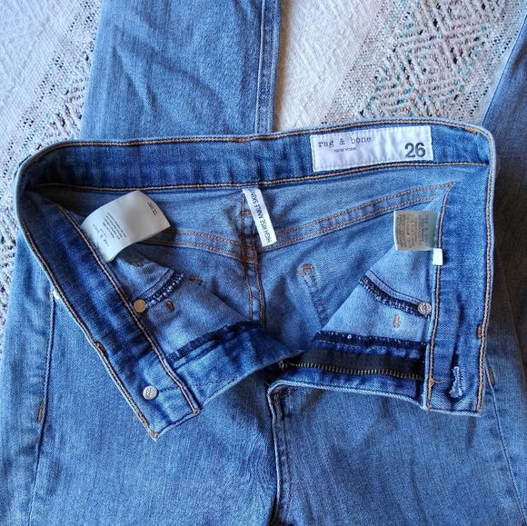 NEW Rag & Bone High-Rise Step Hem Skinny Jeans 26 Worn 1x - Picture 7 of 9